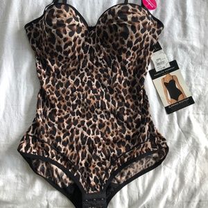 Leopard body suit shape wear